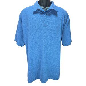 01.Algo Mens Quick Dry Polo Shirt XXL Blue - Made From Recycled Bottles